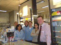 Het apotheekteam van Apotheek Voorstad in 2007